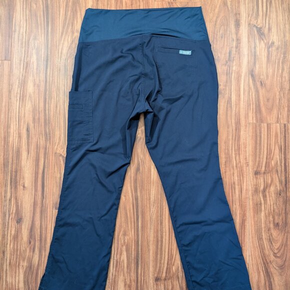 MED COUTURE Women’s Navy Maternity Scrub Carfo Pants Size Medium - Picture 4 of 8